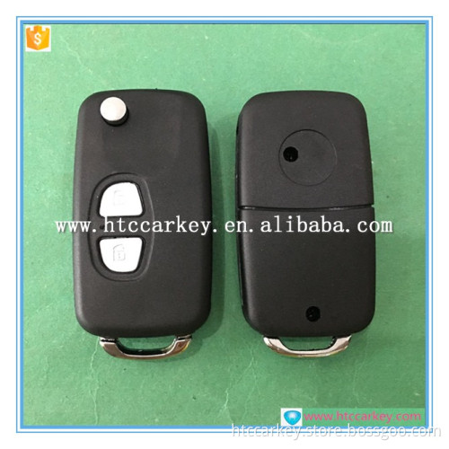 High quality 2 button flip key shell for mitsubishi car key